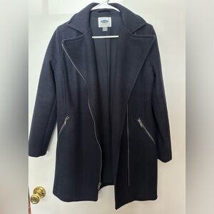 Women Coat, Size XS, Color Navy Blue, From Old Navy.